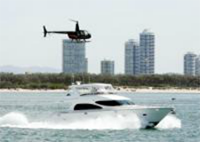 Helicopter over the Broadwater